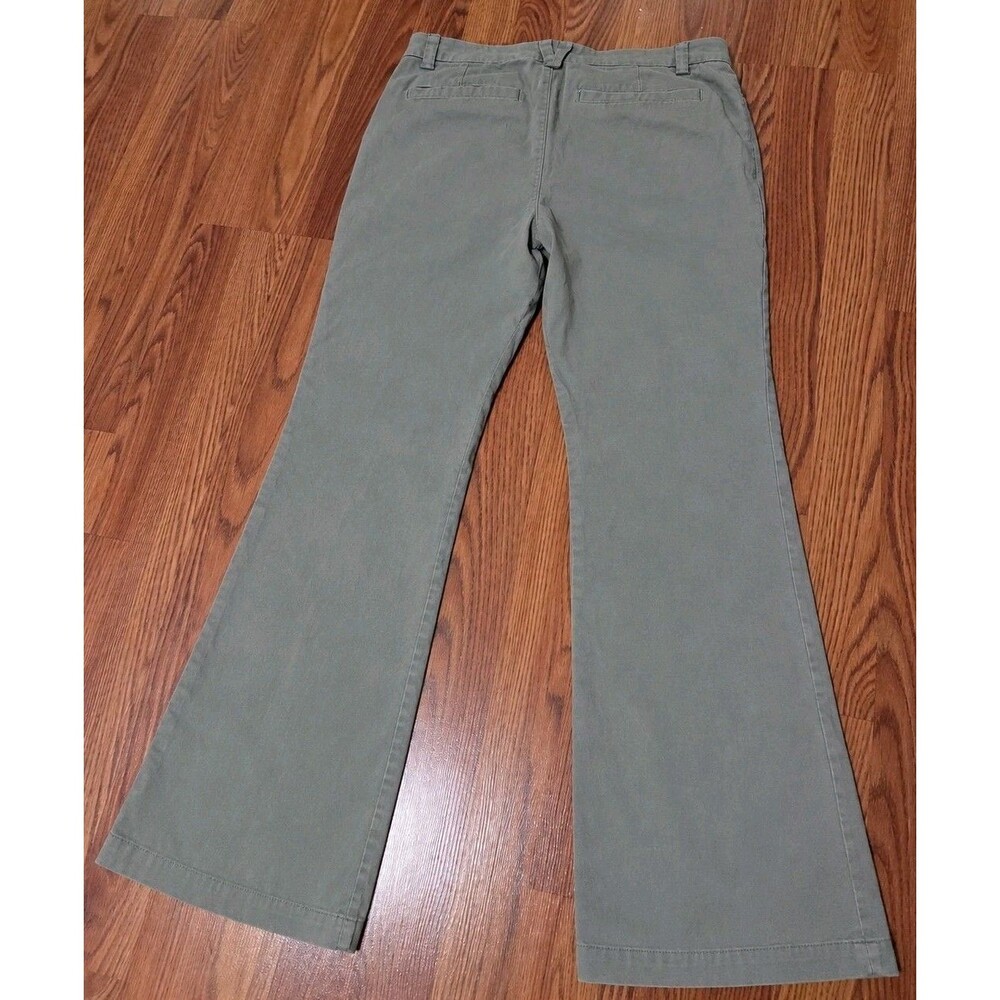 Duluth Trading Co Women's 10x31 Gray Stretch Pants 97% Cotton - Picture 6 of 6